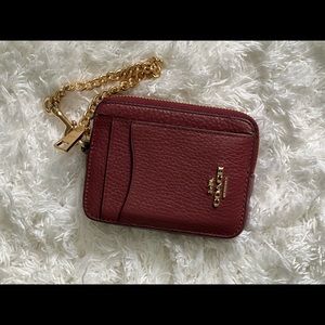 Coach chain zip wallet